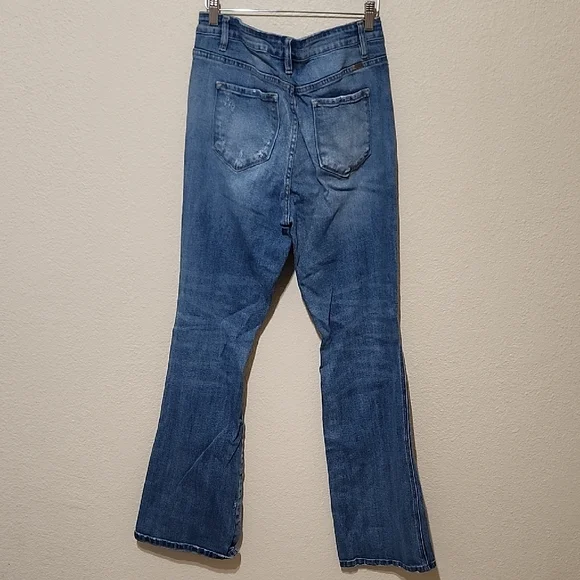 KanCan Women's Blue Flare & Wide Leg Jeans - Picture 9 of 10